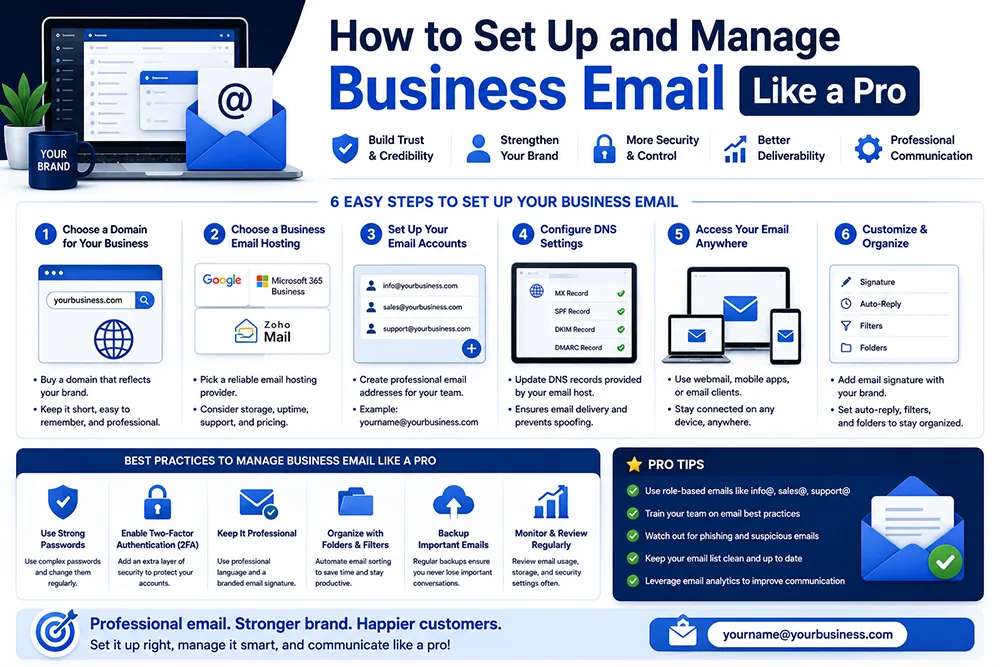 How to Set Up and Manage Business Email Like a Pro Webomatic
