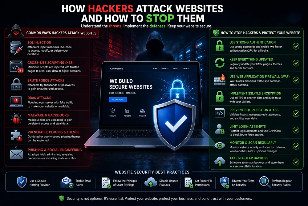 How Do Hackers Attack Websites and How to Stop Them Webomatic