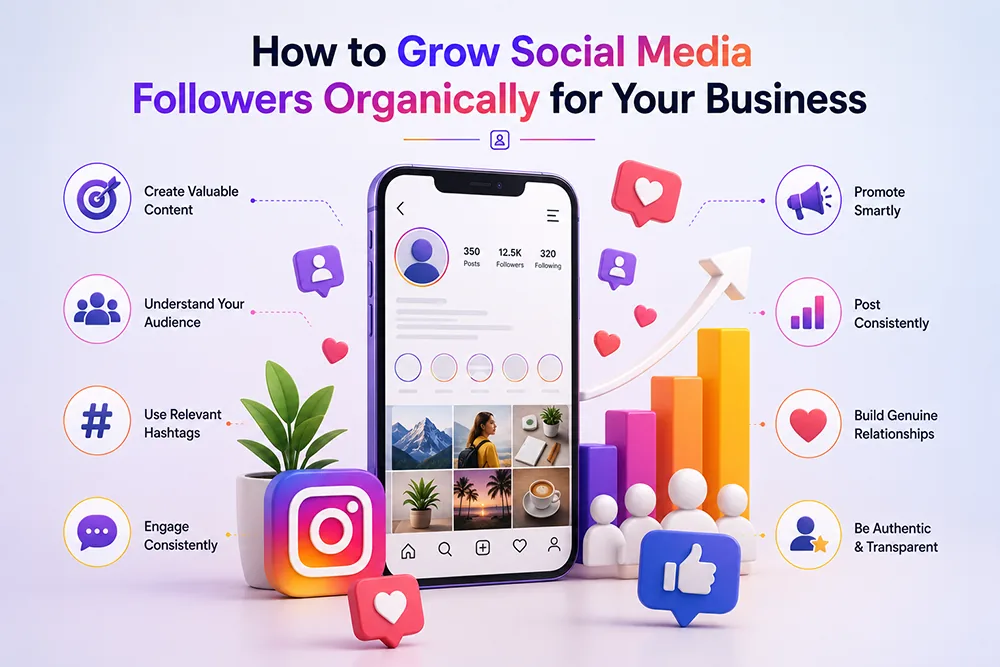 How to Grow Social Media Followers Organically for Your Business Webomatic