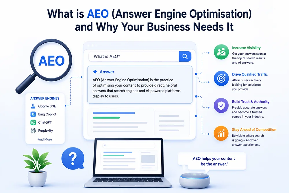 What is AEO (Answer Engine Optimisation) and Why Your Business Needs It Webomatic
