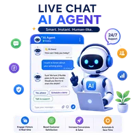 Live Chat AI Agent Chat Widget Website Ahmedabad