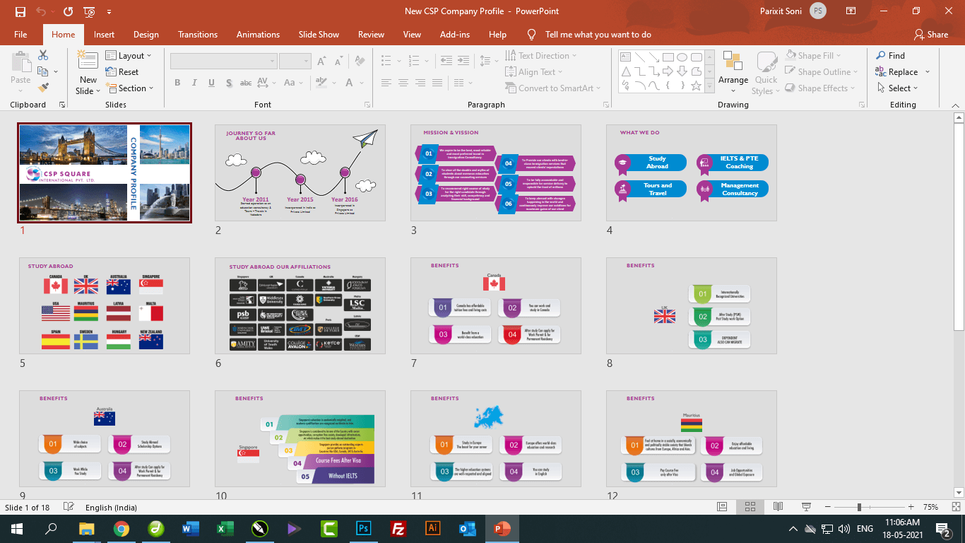 Powerpoint Presentation Designing in Ahmedabad